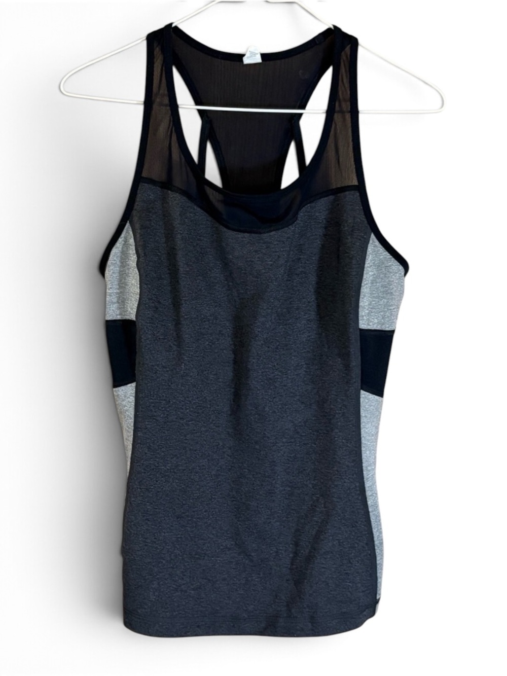 Fila Black and Gray Mesh Racerback Tank